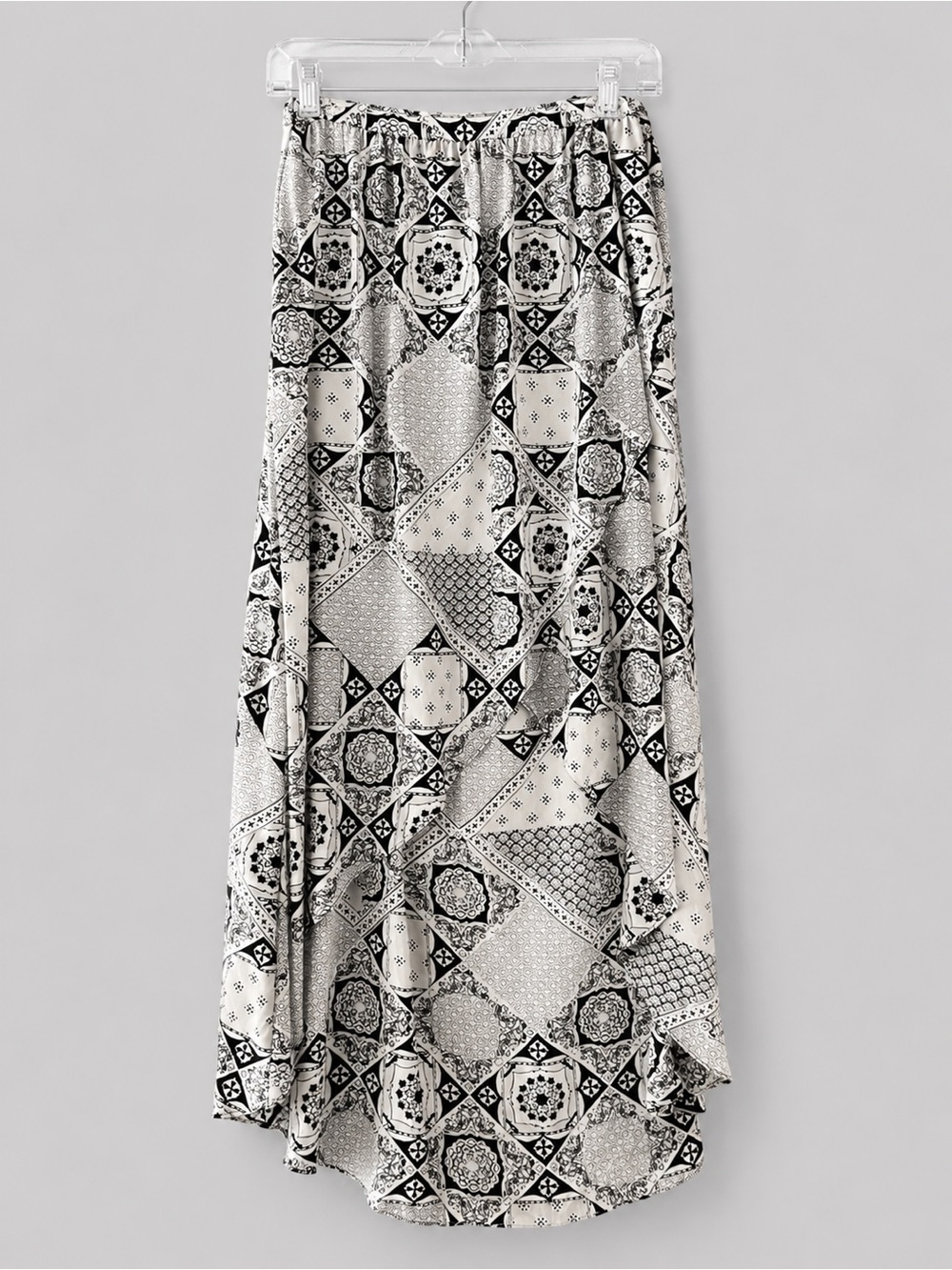 Joie Elegant Black and White Patterned Skirt